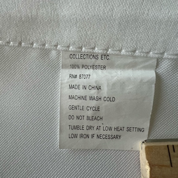 2 Window Embroidered Floral Valances - Picture 6 of 8